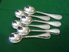 Christofle Modell PERLES Bouillonlöffel für 6 Personen 16.5 cm versilbert TOP !