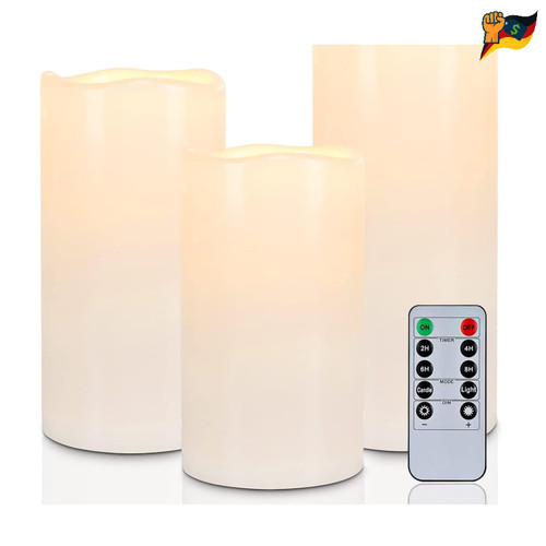 Led kerzen 3er - kerzen, set
