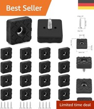 Schwarz 18 Stück Quadratische