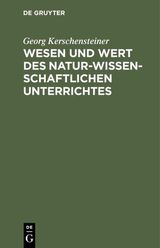 Wesen und wert des - wesen,