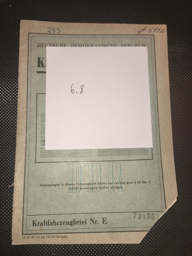 Wartburg 353 limousine - limousine, kfz