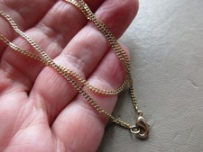 VINTAGE GOLDFARBENE 18 ZOLL SPUR KETTE KARABINERVERSCHLUSS FÜR CHARM ANHÄNGER HÜBSCH