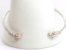 925 Sterlingsilber Armspange Widder Tier Sternzeichen keltisch 16cm