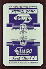 Skatspiel/Brauerei CLUSS AG Heilbronn Bock Dunkel ASS Leinfelden-Echterdingen