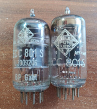 ECC801-S Telefunken Röhren ein Paar (zwei St.), für professionelle Anwendung