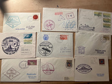 9x Schiffspost - Bundesmarine , US Navy - Nimitz, Lütjens, Hessen, Mölders