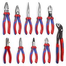 KNIPEX Montage-Kraft-Satz - 10-tlg. Zangen-Set - inkl. Wasserpumpenzange Cobra