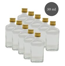 Glasflasche 50 ml mit goldenem