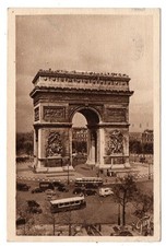 PARIS - ARC DE TRIOMPHE - gelaufen 1952