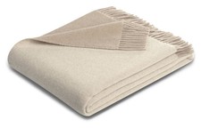 Plaid Nature beige, mit