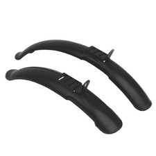 Kinder Fahrrad Schutzblech Set 20 - 24 Zoll Steckradschutz Spritzschutz schwarz