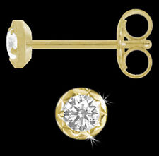 585 GOLD 14KT * 1Paar Zirkonia Ohrstecker 2,5 / 3 / 4 mm Goldohrstecker Schliff