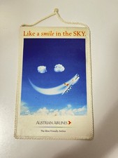 Wie schön: "Like a fly in the Sky" Wimpel Austrian Airlines