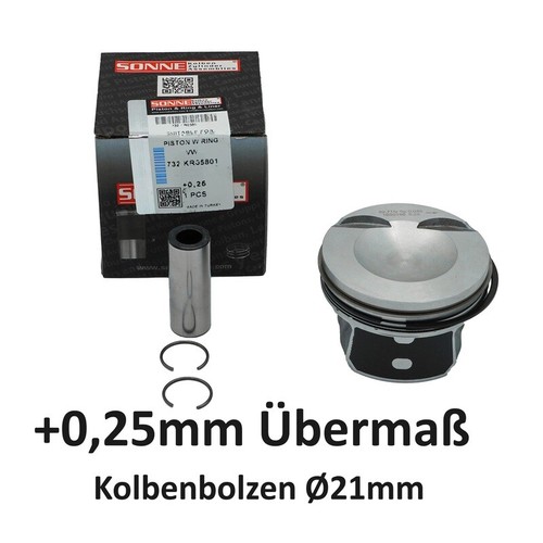 Kolben 25mm übermaß - kolben, +0,25mm