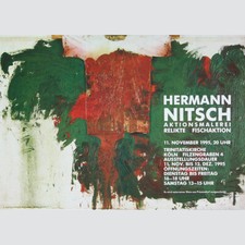 Hermann Nitsch: Aktionsmalerei, Relikte, Fischaktion. Ausstellung Köln 1995.