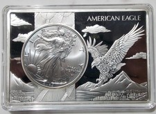 American Eagle,  1 OZ Silber im 3 OZ Barren 2025
