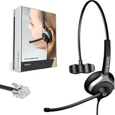 Headset 1-Ohr für Siemens Unify Mitel Aastra innovaphone Telefone, mit RJ Kabel