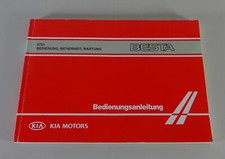Betriebsanleitung / Handbuch Kia Besta Kleintransporter / Bus Stand 01/1997