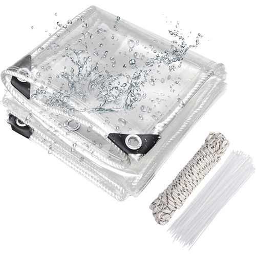 Transparente abdeckplane 3x3m - ,