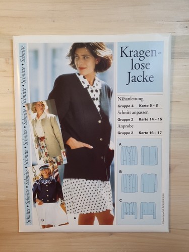 Schnittmuster blazer ohne - schnittmuster,,