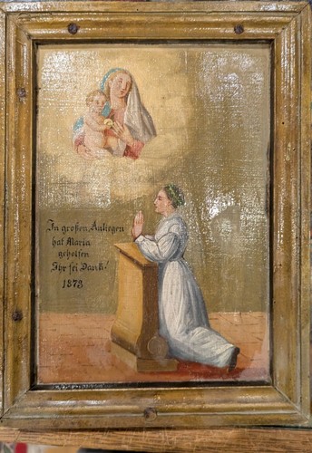 Votiv tafel 1873 - votiv, maria