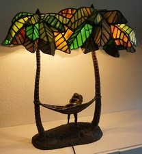 Seltene Tiffany-Glas Lampe