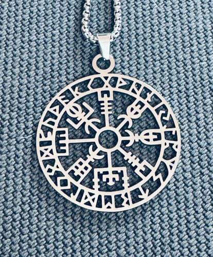 Anhänger vegvisir runen - vegvisir,