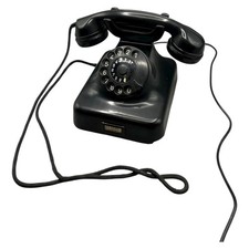 Reiner München 5  Post 1955 W48 Bakelit Telefon Wählscheibe Festnetz Schwarz Rar