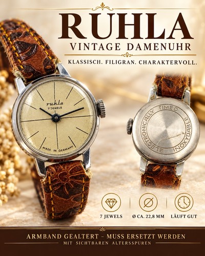 Ruhla vintage damenuhr - ruhla,