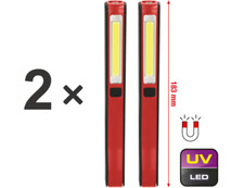 KS TOOLS 2 Stück COB LED Akku Inspektionslampe UV-Spot Arbeitslampe Handlampe