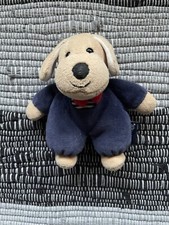 Sterntaler kleines Schmusetier Kuscheltier Hund mit Rassel im Kopf RAR Top