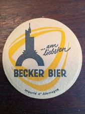 Bierdeckel Becker Bier Am Liebsten Einseitig