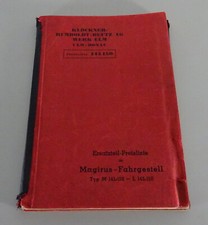 Teilekatalog / Ersatzteilliste Magirus M 145/150 - L 145/150 Baujahr 1938 - 1941