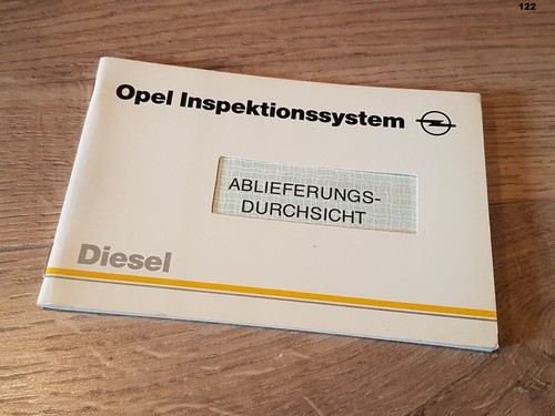 Neu opel diesel scheckheft - neu,