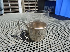 Altes Teeglas mit Teeglashalter WMF