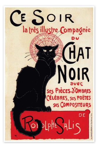 Poster chat noir - chat,