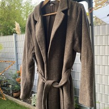 Mantel Lang Braun. Hahnentrittmuster M Oversize Von 2026