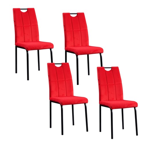 Stuhl denton velvet 4er set - stuhl,