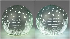 Formano Deko Kugel Spruch Glas