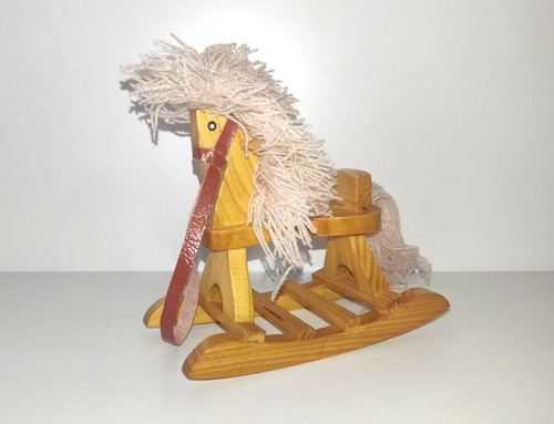 Holz schaukelpferd 13 5cm - ca., 13,5cm