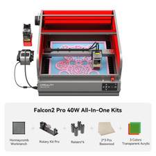 Creality Falcon2 Pro 40W Enclosed Laser Engraver And Cutter Bundle