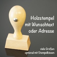 Holzstempel Adressstempel