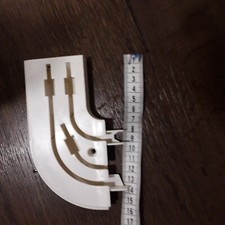 Eckstück Bogen Endstück für Gardinenleiste 3-läufig