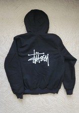Stüssy Jacke schwarz bestickt vorne & hinten / Black Embroidered Stüssy Jacket...