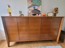 Highboard Sideboard Teak Danish Design 1960er 