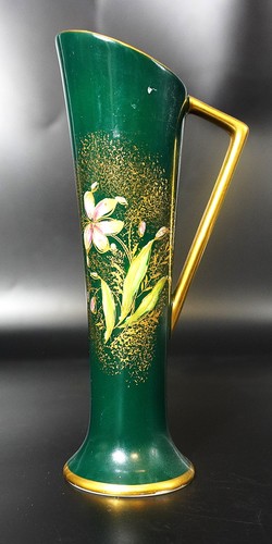 Ziervase tiefgrün florales - ziervase,,