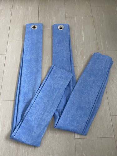 Blaue gardinen mit - gardinen, /