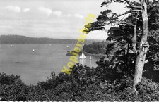 Berlin AK Wannsee Blick vom Blockhaus Nikolskoe Segelboote Stempel 1958