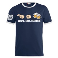 Herren T-Shirt Schere Stein