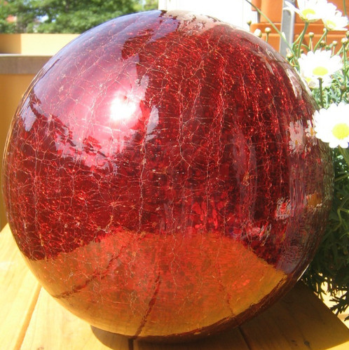 30cm groß glas kugel - glas, a